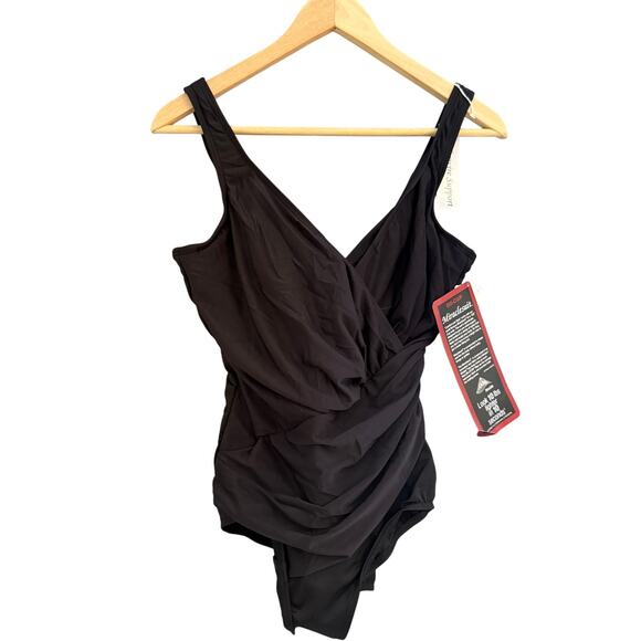 Miraclesuit Black Oceanus One-Piece Swimsuit DD-Cup Size 14DD (EUR 44 / UK 16) - Picture 1 of 13